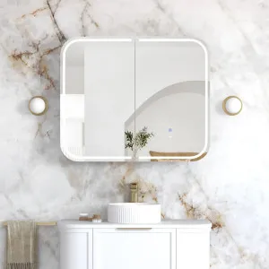 Otti LED Newport 900x750mm White Shaving Cabinet - Premium Edition by Otti, a Shaving Cabinets for sale on Style Sourcebook