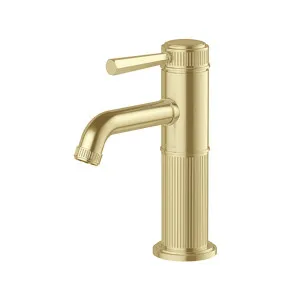 Phoenix Wiltern Basin Mixer, Brushed Gold by PHOENIX, a Bathroom Taps & Mixers for sale on Style Sourcebook