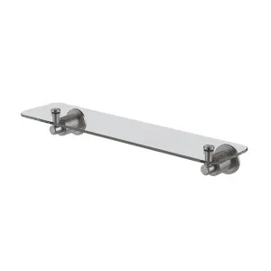 Phoenix Wiltern Glass Shelf 450mm, Brushed Carbon by PHOENIX, a Bathroom Fixtures for sale on Style Sourcebook