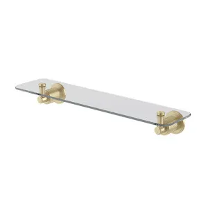 Phoenix Wiltern Glass Shelf 450mm, Brushed Gold by PHOENIX, a Bathroom Fixtures for sale on Style Sourcebook