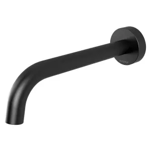 Phoenix Vivid Slimline Bath Outlet 180mm Curved Matte Black by PHOENIX, a Bathroom Taps & Mixers for sale on Style Sourcebook