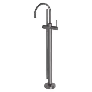 Phoenix Vivid Slimline Floor Mounted Bath Mixer With Hand Shower Brushed Carbon by PHOENIX, a Shower Heads & Mixers for sale on Style Sourcebook
