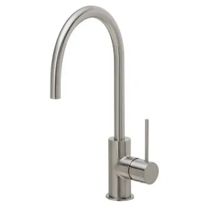 Phoenix Vivid Slimline Gooseneck Sink Mixer 220mm Brushed Nickel by PHOENIX, a Kitchen Taps & Mixers for sale on Style Sourcebook