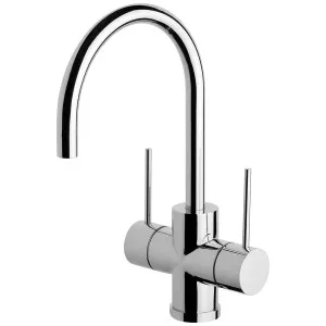 Phoenix Vivid Slimline Gooseneck Twin Handle Sink Mixer 160mm Chrome by PHOENIX, a Kitchen Taps & Mixers for sale on Style Sourcebook
