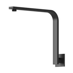 Phoenix Vivid Slimline High-Rise Shower Arm Square Plate Matte Black by PHOENIX, a Shower Heads & Mixers for sale on Style Sourcebook