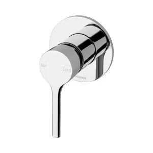 Phoenix Vivid Slimline Oval SwitchMix Shower / Wall Mixer Fit-Off Kit Chrome by PHOENIX, a Bathroom Taps & Mixers for sale on Style Sourcebook