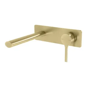 Phoenix Vivid Slimline Oval SwitchMix Wall Basin / Bath Mixer Set 175mm Fit-Off Kit Brushed Gold by PHOENIX, a Bathroom Taps & Mixers for sale on Style Sourcebook