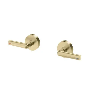 Phoenix Vivid Slimline Plus Lever Wall Top Assemblies Brushed Gold by PHOENIX, a Bathroom Taps & Mixers for sale on Style Sourcebook