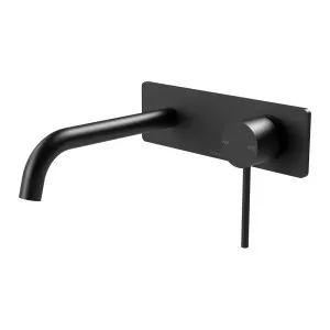 Phoenix Vivid Slimline SwitchMix Wall Basin / Bath Mixer Set 180mm Fit-Off Kit Matte Black by PHOENIX, a Bathroom Taps & Mixers for sale on Style Sourcebook