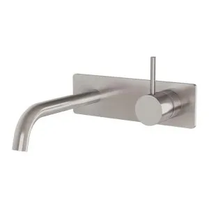 Phoenix Vivid Slimline Up Basin / Bath Wall Mixer Set Brushed Nickel by PHOENIX, a Bathroom Taps & Mixers for sale on Style Sourcebook