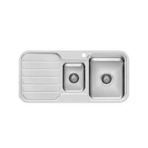 Phoenix 1000 Series 1 And 1/3 Right Hand Bowl Sink With Drainer And Taphole by PHOENIX, a Bathroom Fixtures for sale on Style Sourcebook