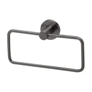 Phoenix Radii Hand Towel Holder Round Plate Brushed Carbon by PHOENIX, a Bathroom Fixtures for sale on Style Sourcebook