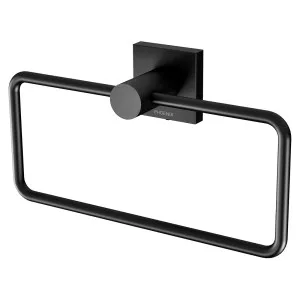 Phoenix Radii Hand Towel Holder Square Plate Matte Black by PHOENIX, a Bathroom Fixtures for sale on Style Sourcebook