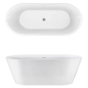 Seima Syros 105 Freestanding Bath Integrated Overflow 1700mm Gloss White by Seima, a Bathtubs for sale on Style Sourcebook