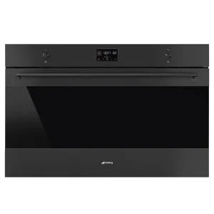 Smeg Classic Thermoseal Pyrolytic Oven 90cm Matte Black by Smeg, a Ovens for sale on Style Sourcebook