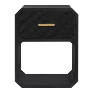Anderson Bedside Table - Small Black by CAFE Lighting & Living, a Bedside Tables for sale on Style Sourcebook