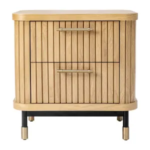 Sophia Oak Bedside Table - Natural by CAFE Lighting & Living, a Bedside Tables for sale on Style Sourcebook