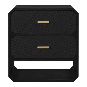 Anderson 2 Drawer Chest - Black by CAFE Lighting & Living, a Dressers & Chests of Drawers for sale on Style Sourcebook