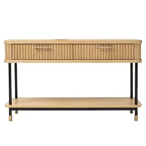 Sophia Oak Console Table - Natural by CAFE Lighting & Living, a Console Table for sale on Style Sourcebook