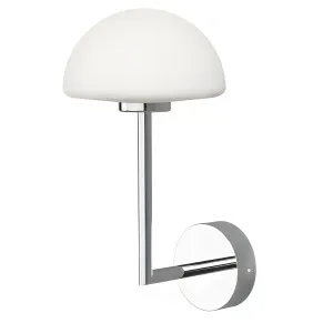 Lighting Republic Orb Dome Long Arm Wall Light with Opal Glass Shade Chrome by Lighting Republic, a Wall Lighting for sale on Style Sourcebook
