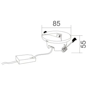 CLA Minimalist Round Recessed Tricolour LED Step Light White by Compact Lamps Australia, a Wall Lighting for sale on Style Sourcebook
