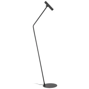 Eglo Almudaina Minimalist Steel LED Floor Lamp with Adjustable Head Black by Eglo, a Lamps for sale on Style Sourcebook