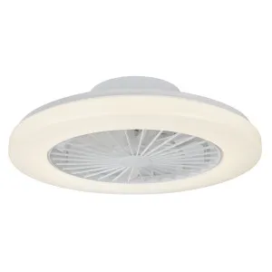 CLA Viftu Surface Mounted DC Ceiling Fan with LED Light and Remote White by Compact Lamps Australia, a Ceiling Fans for sale on Style Sourcebook
