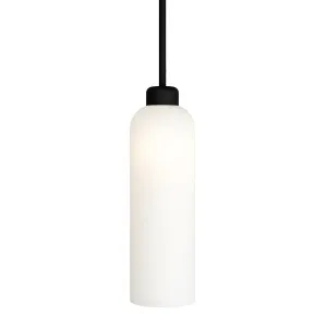 Lighting Republic Parlour Lite Elong Glass Pendant with Textured Black Suspension Opal by Lighting Republic, a Pendant Lighting for sale on Style Sourcebook