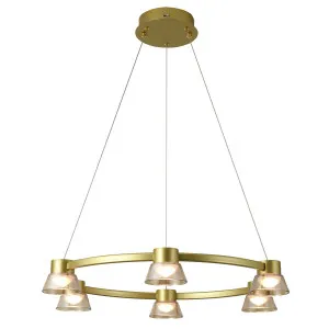 Vencha Rocket Contemporary Tricolour LED Ring Pendant Gold by Vencha, a Pendant Lighting for sale on Style Sourcebook