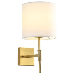 Oriel Lighting Bella Classic Minimalist Indoor Wall Light Satin Brass by Oriel Lighting, a Wall Lighting for sale on Style Sourcebook