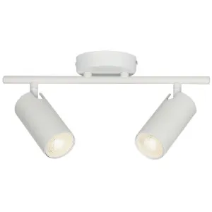 CLA Lengan Double Head Adjustable Spotlight with Round Base White by Compact Lamps Australia, a Wall Lighting for sale on Style Sourcebook