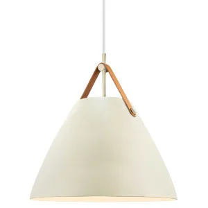 Nordlux Strap Contemporary Tapered Pendant with Customisable Straps Sand by Nordlux, a Pendant Lighting for sale on Style Sourcebook