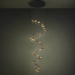 Eglo Dracera LED Cluster Pendant with Black and Gold Accents Black by Eglo, a Chandeliers for sale on Style Sourcebook
