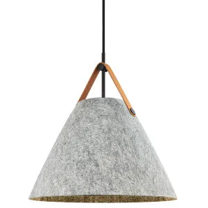 Nordlux Strap Contemporary Tapered Pendant with Customisable Straps Light Grey by Nordlux, a Pendant Lighting for sale on Style Sourcebook