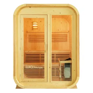 Waru 3 Person Traditional Finnish Outdoor Sauna in Natural by Luxo Saunas, a Saunas for sale on Style Sourcebook