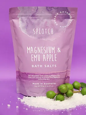 Organic Botanik Splotch Magnesium Emu Apple  Bath Salts Emu Apple 950grams by Robert Mark, a Bath & Body Products for sale on Style Sourcebook