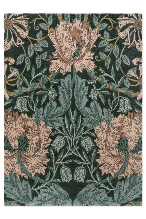 Morris & Co Honeysuckle & Tulip Teal 130407 by Morris & Co, a Contemporary Rugs for sale on Style Sourcebook