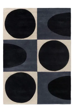 Orla Kiely Spot Square Blue - Navy 157908 by Orla Kiely, a Contemporary Rugs for sale on Style Sourcebook