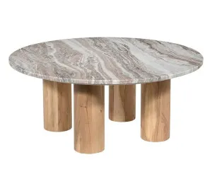 Adara Coffee Table Sawar Marble & Acacia Wood by James Lane, a Coffee Table for sale on Style Sourcebook