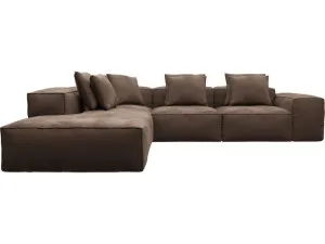 Riley Muse Chocolate Modular Sofa - Arm, 2x Armless, Corner, Left Terminal by James Lane, a Sofas for sale on Style Sourcebook