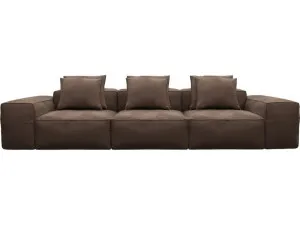 Riley Muse Chocolate Modular Sofa - 3 Seater by James Lane, a Sofas for sale on Style Sourcebook