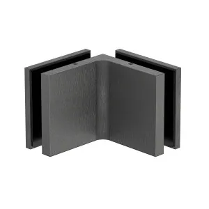 Stealth Glass to Glass Bracket with Cover Plate - Brushed Gun Metal by Estelle, a Bathroom Fixtures for sale on Style Sourcebook