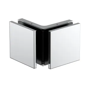Stealth Glass to Glass Bracket with Cover Plate - Matte Chrome by Estelle, a Bathroom Fixtures for sale on Style Sourcebook