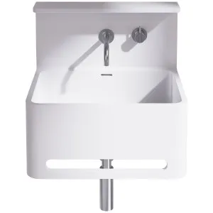 Omvivo Vision 550 Basin with Towel Rail, Splashback and Shelf VISS550WB-SBTRSH by Omvivo, a Basins for sale on Style Sourcebook