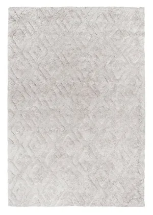 Yasmin Grey Tribal PET Rug by Miss Amara, a Shag Rugs for sale on Style Sourcebook