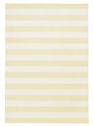 Griselda Yellow Cream Stripe Washable Rug by Miss Amara, a Kids Rugs for sale on Style Sourcebook