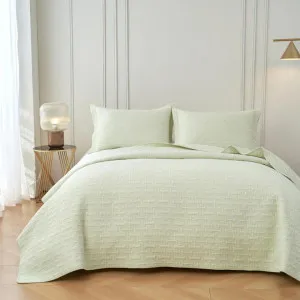 Classic Quilts Milky Green Coverlet Set by null, a Quilt Covers for sale on Style Sourcebook