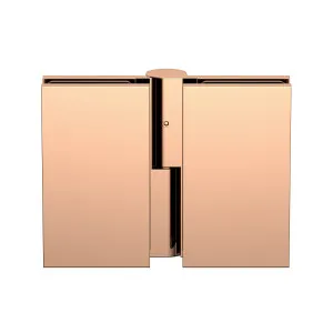 Boston Heavy Duty Glass to Glass Left Hand Bifold Hinge Polished Rose Gold by Estelle, a Bathroom Fixtures for sale on Style Sourcebook
