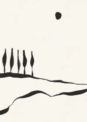 Minimal Line Landscape #1 by Alisa Galitsyna, a Prints for sale on Style Sourcebook