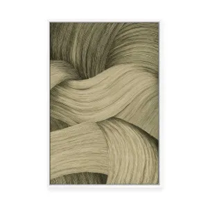 Olive Pigment | Framed Canvas by ARTHOUSEco, a Painted Canvases for sale on Style Sourcebook